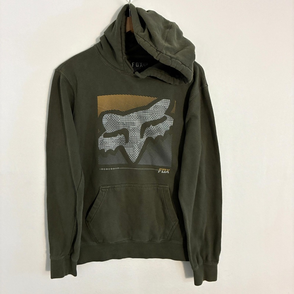 Fox Heritage Forged Hoodie Mens Size S Graphic Motocross Pullover Sweatshirt
